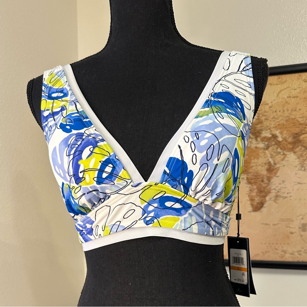 Tommy Hilfiger floral swimsuit top small